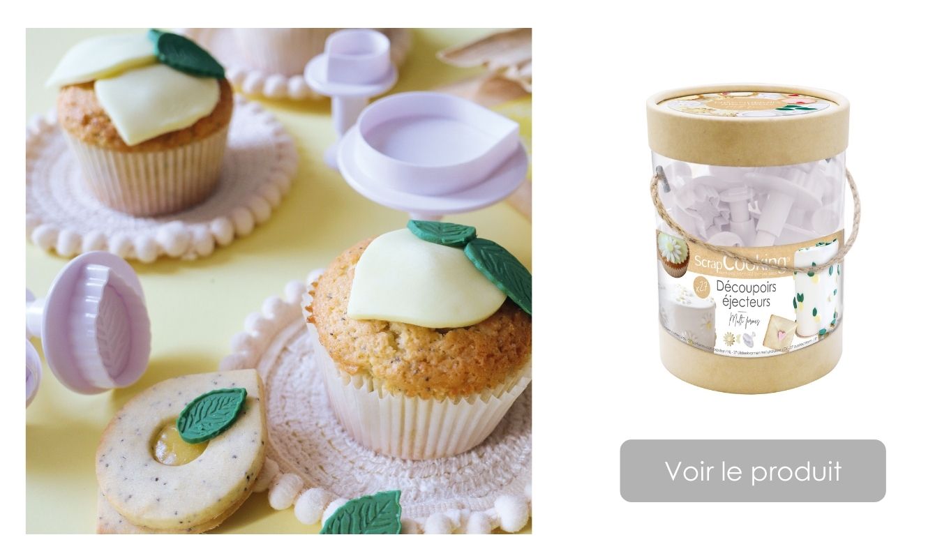 Recette cupcake citron - Seau découpoir - ScrapCooking